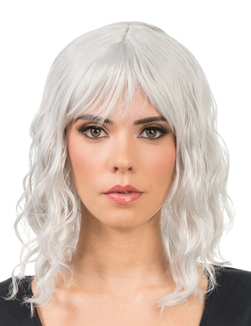 Odrasla svijetlo siva valovita perika