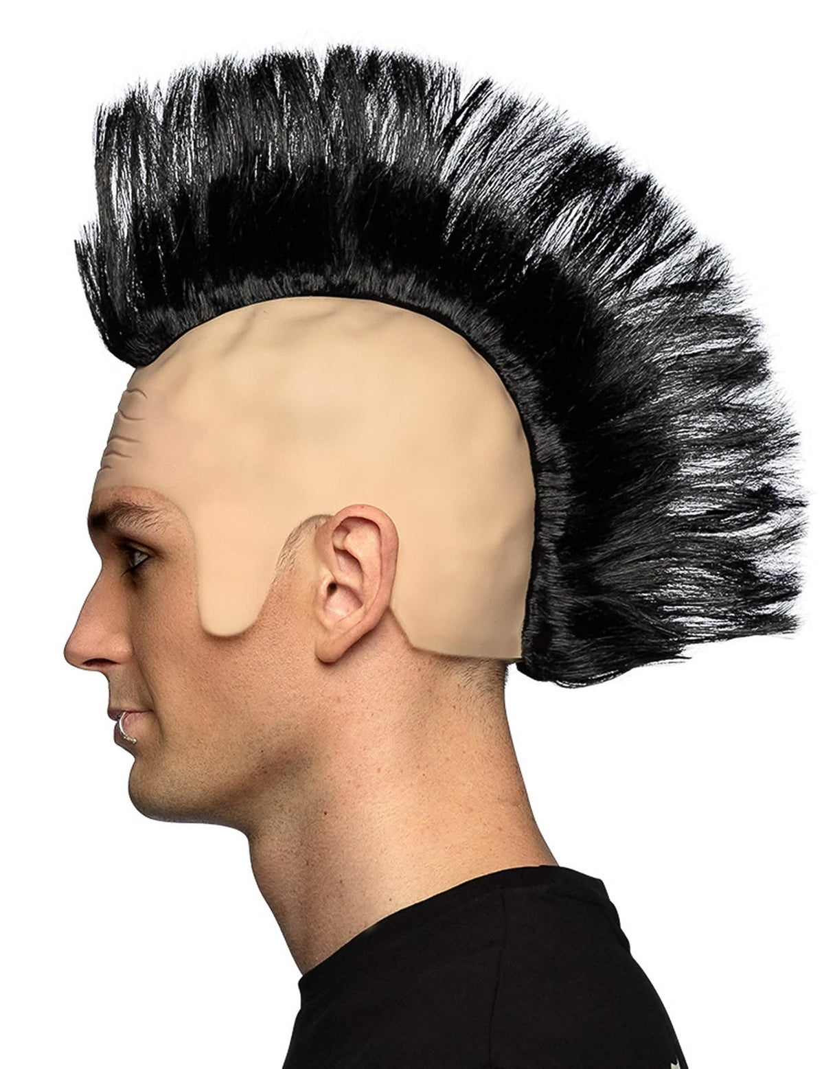 Bočni pogled na punk periku s irokezom