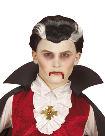 Bicolor Halloween dva -kolorska vampirska perika