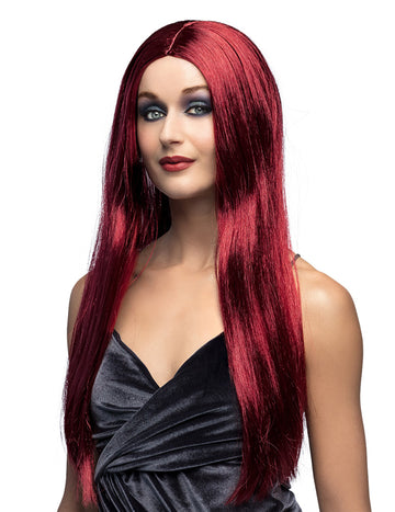 Vampirska perika za žene duga ljubičasta