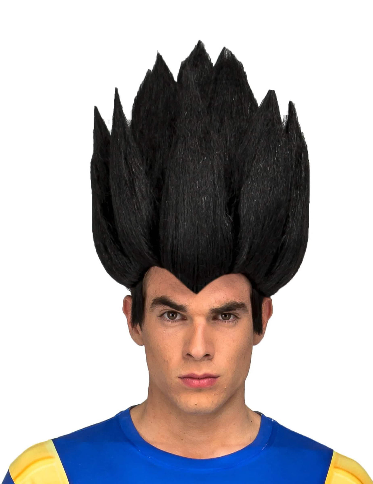 Crna uspravna perika Vegeta Dragon Ball za odrasli uredno stajling gere?