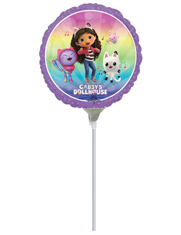 Mali aluminijski balon Gabby i Čarobna kuća 22 cm