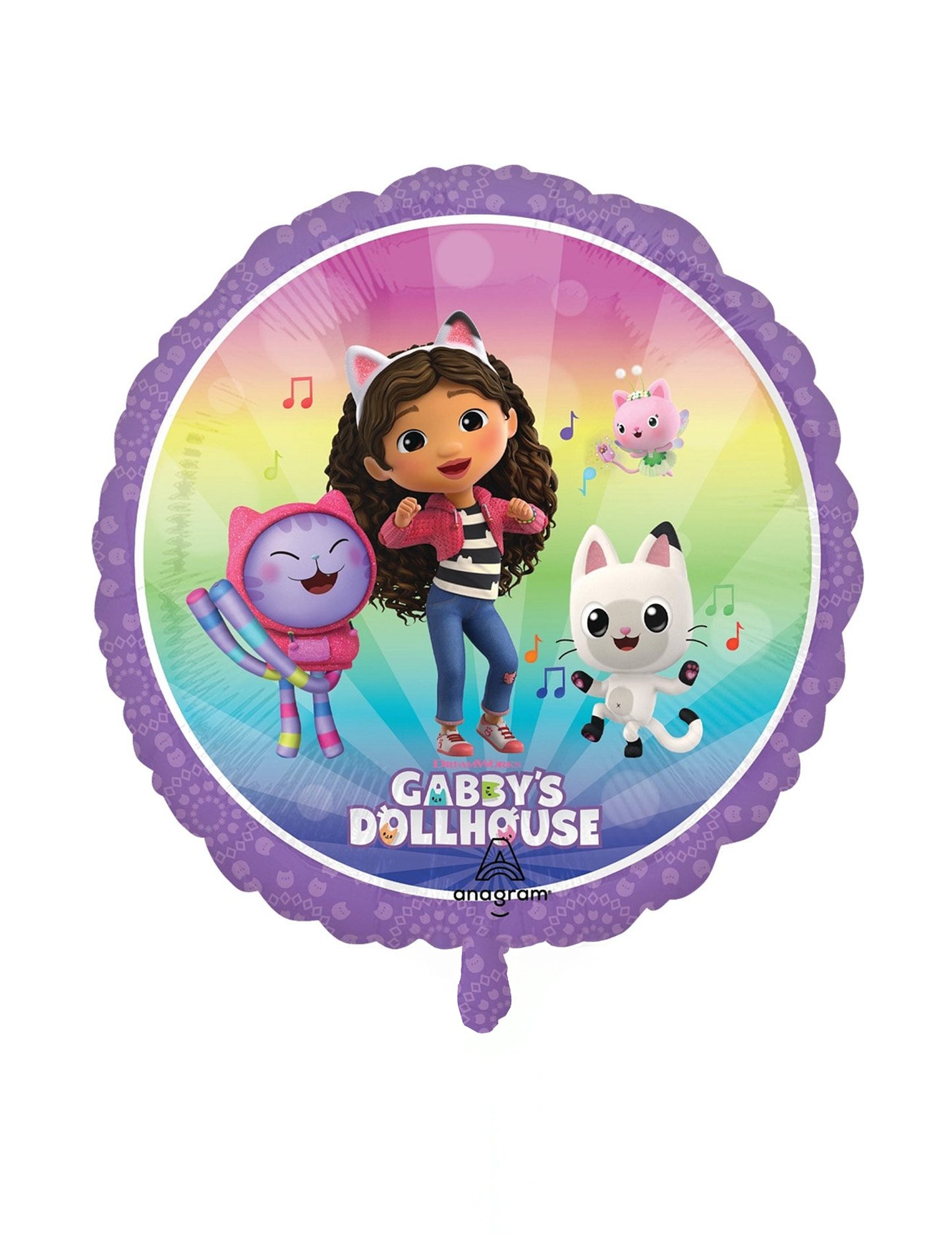 Mali aluminijski balon Gabby i Čarobna kuća 22 cm