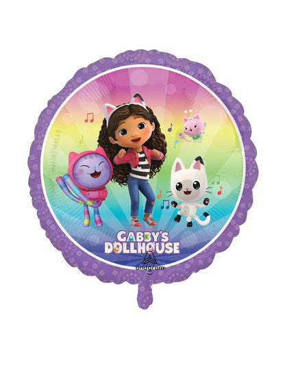 Mali aluminijski balon Gabby i Čarobna kuća 22 cm