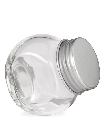 Mala staklena staklenka s čeličnim poklopcem od 5 cm