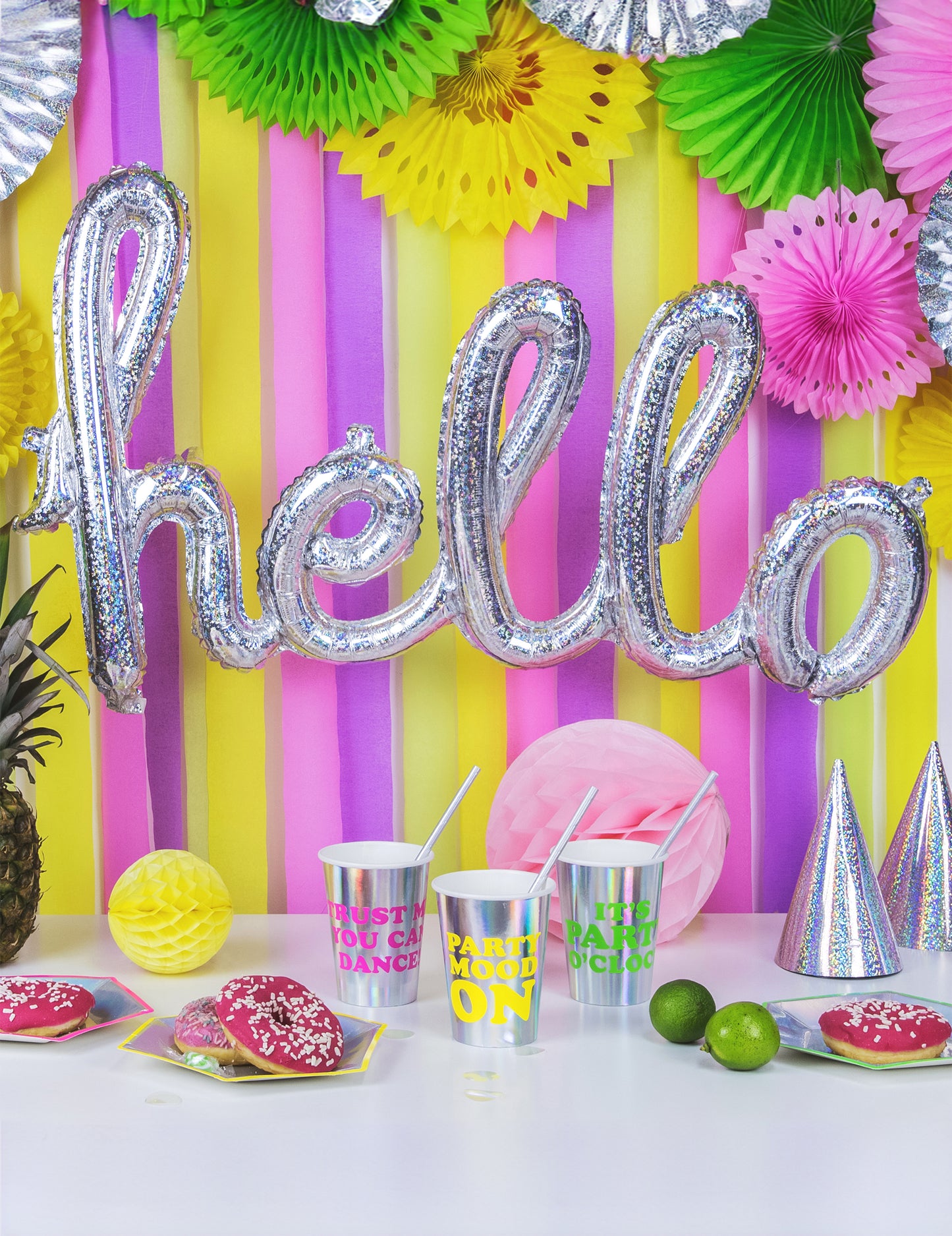 Mala žuta kugla od saća papira 10 cm za vješanje 