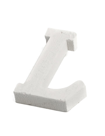 Malo bijelo drveno slovo l 5 cm za vjenčanje