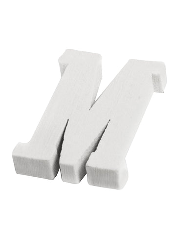 Malo bijelo drveno slovo m 5 cm za vjenčanje