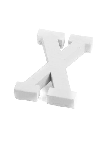 Malo bijelo drveno slovo x 5 cm vjenčani dekor