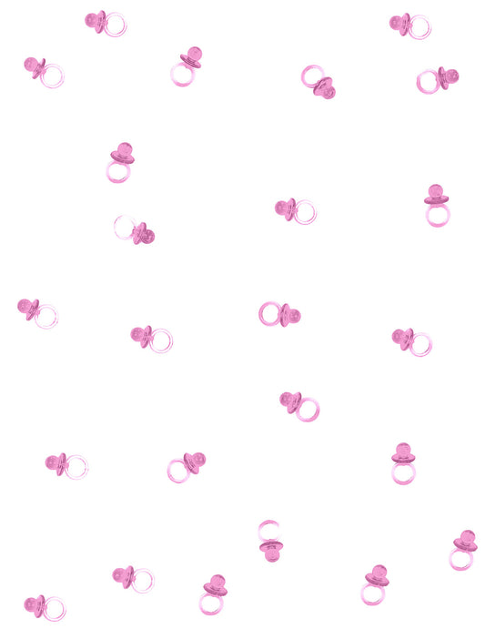 Vue d'ensemble du lot de 18 petites sucettes pour décoration roses transparentes