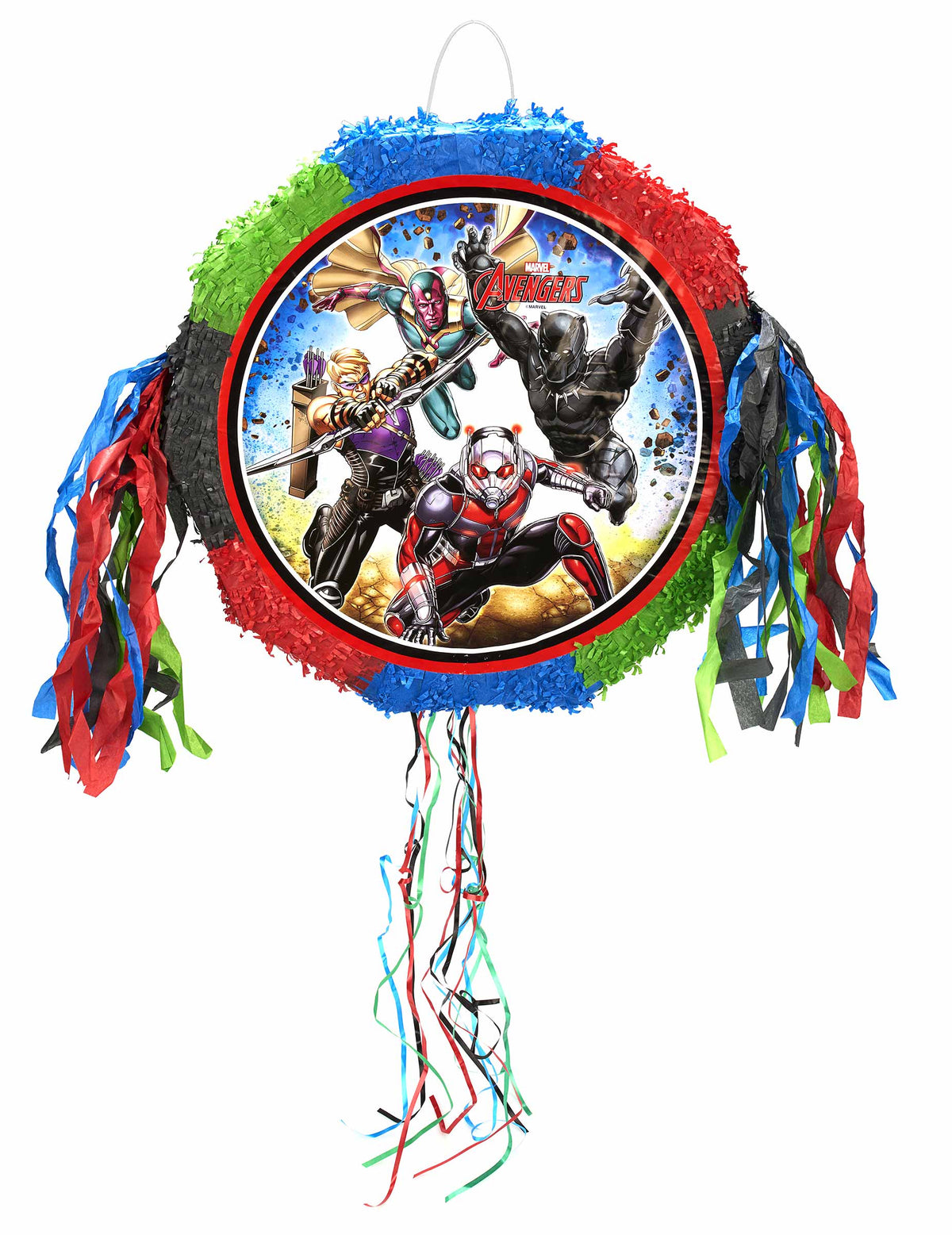 Vue de face de la Pinata Avengers