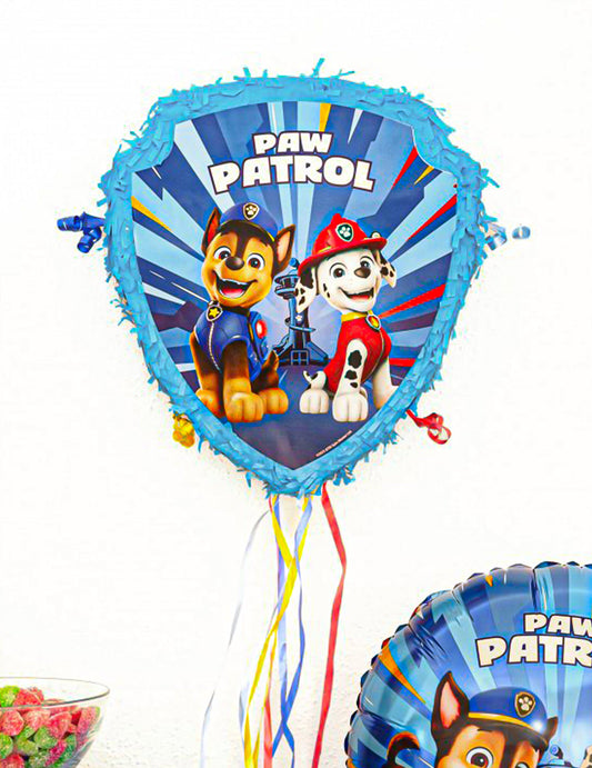 Plava piñata na povlačenje Psići u ophodnji 33cm x 38cm x 9cm