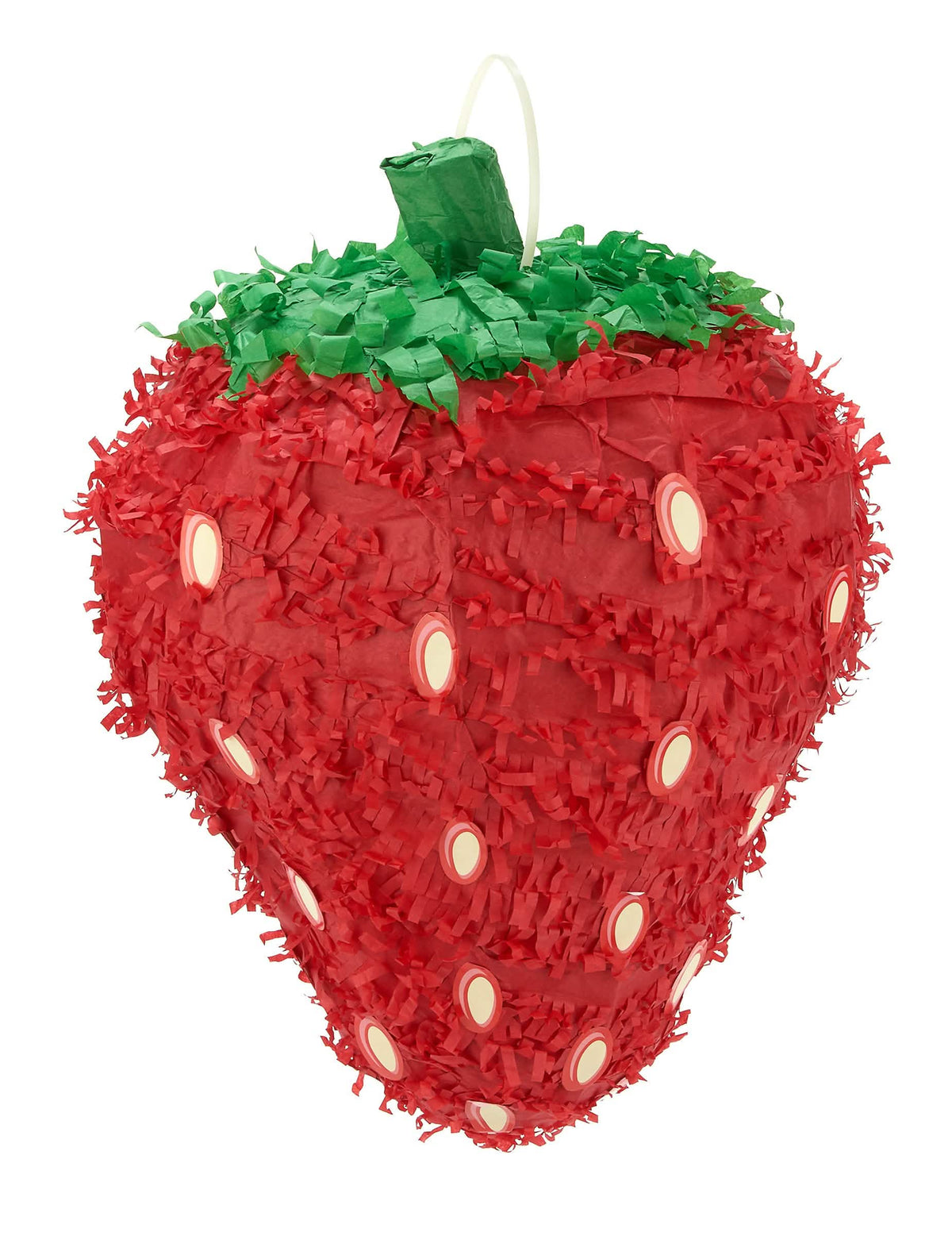 Piñata od crvene i zelene jagode s bijelim sjemenkama