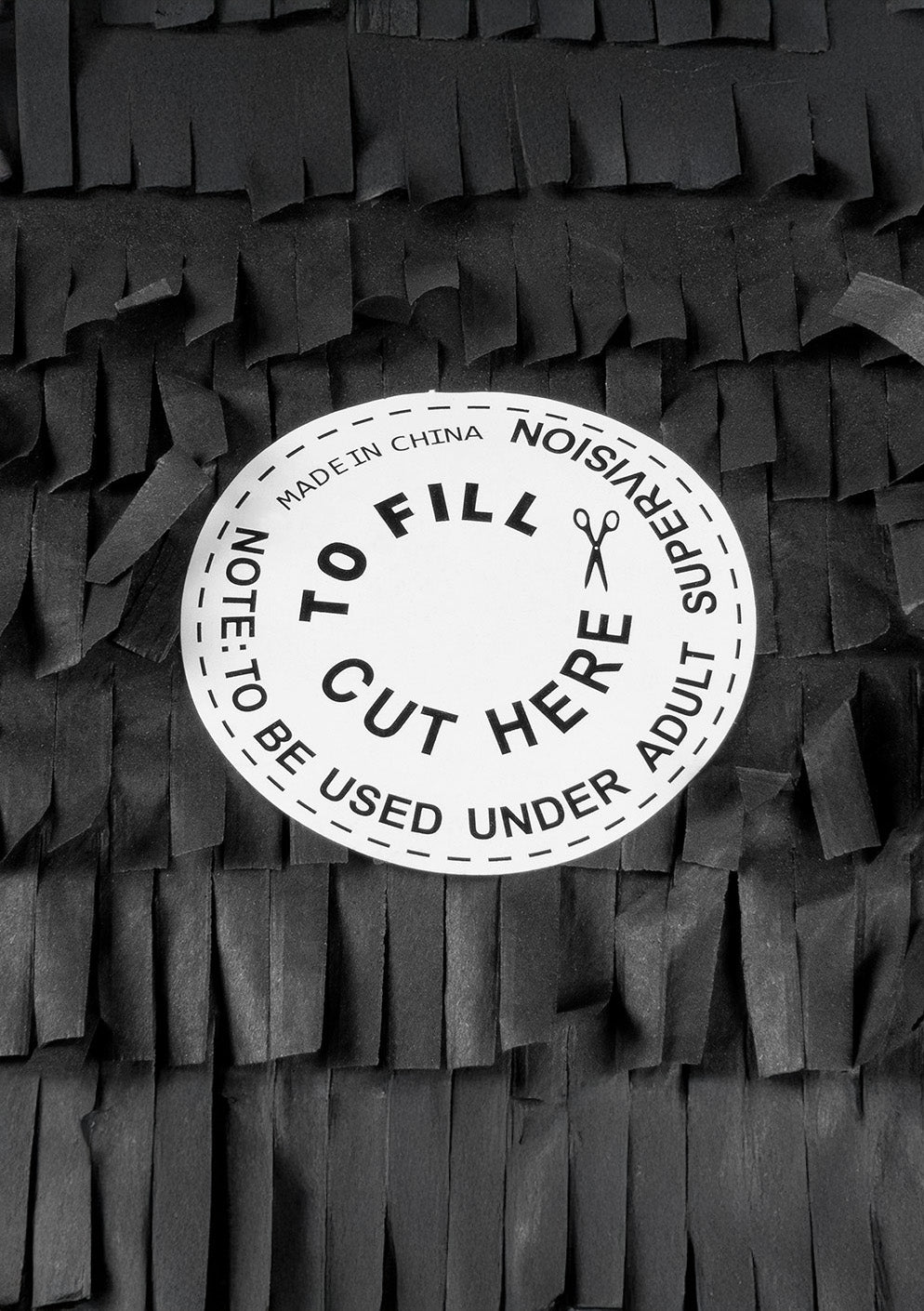 Srebrna holografska pinjata, broj 6, 40 x 28 x 8 cm ispuniti