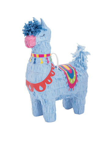 Mini piñata lama plava 16 cm