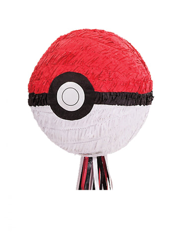 Piñata Pokéball Pokémon pour enfant rouge et blanche premium