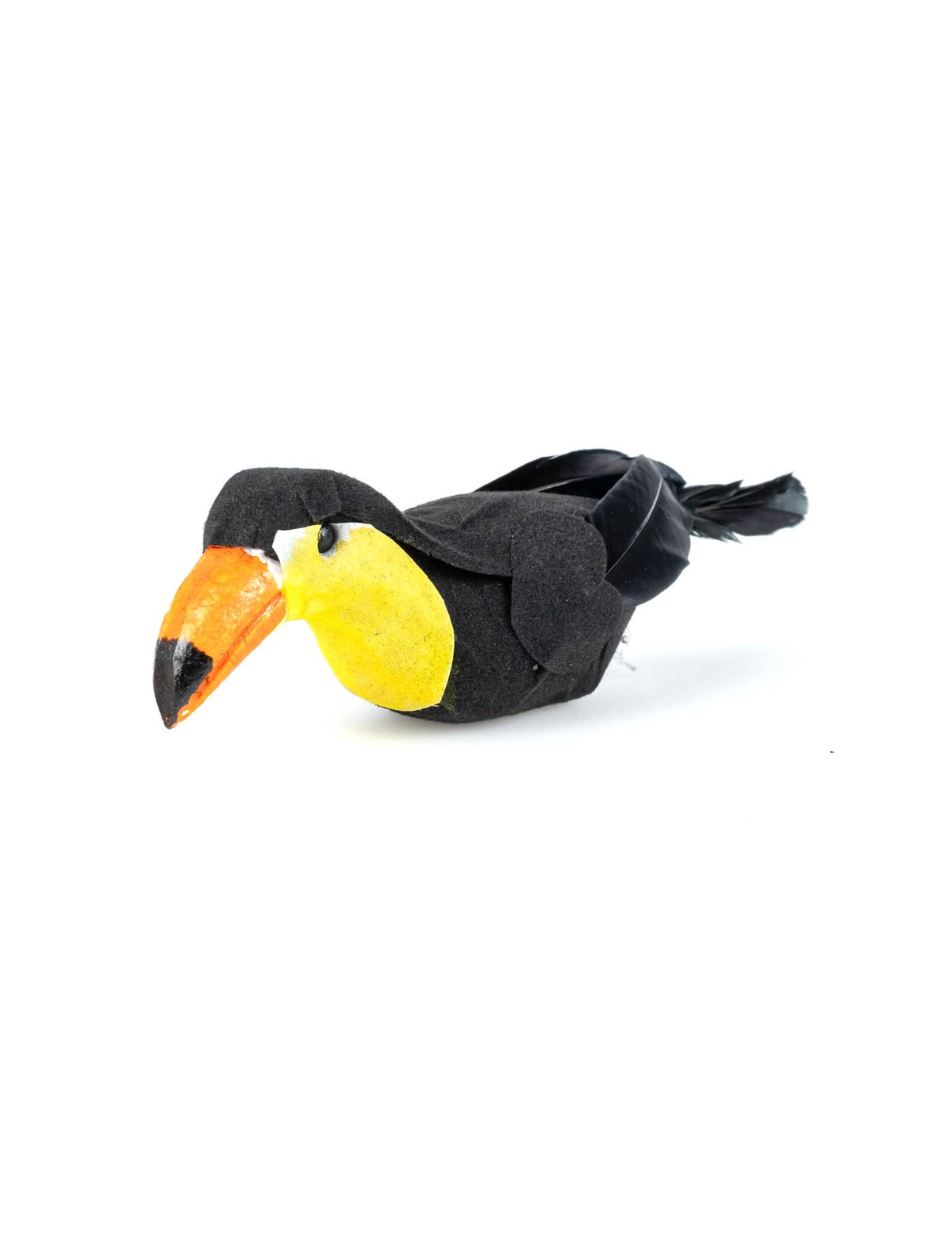 Ukrasna kopča toucan za ukrašavanje tropske ptice crna žuta i narančasta