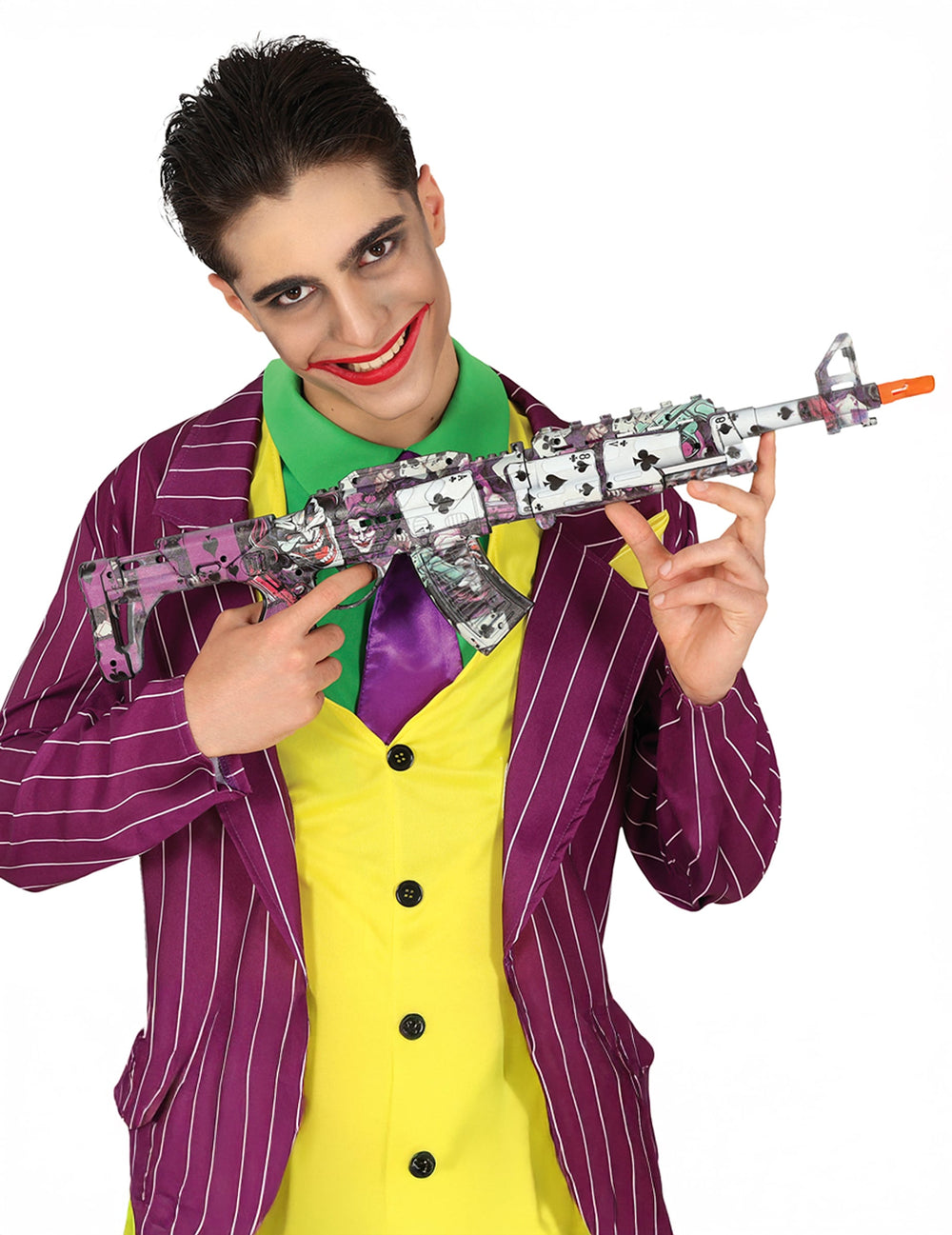 Mise en situation du pistolet mitrailleur joker fou