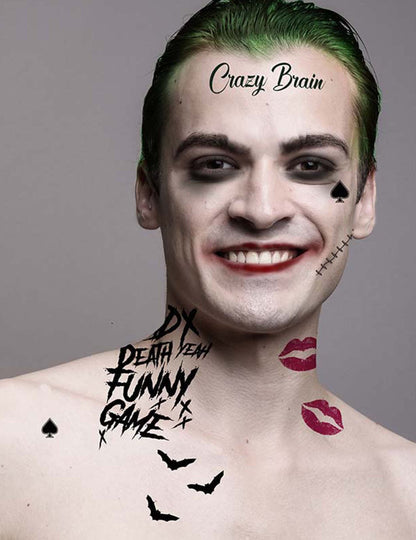 Maleficent Joker Tattoos 30 x 14 cm