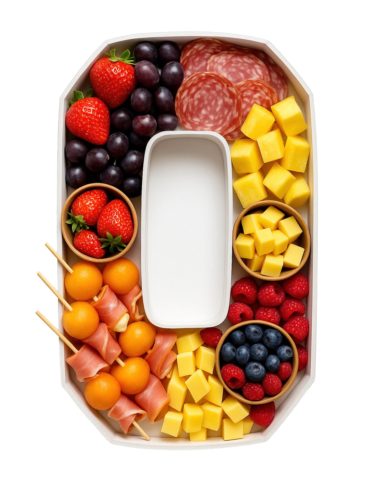 Plateau apéritif en carton chiffre 26 x 20 cm pour number cake