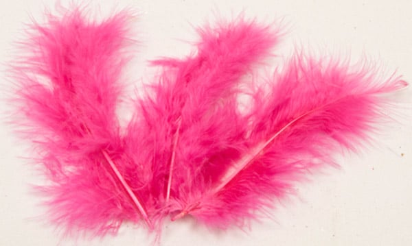 Plumes de décoration pour mariage fuchsia