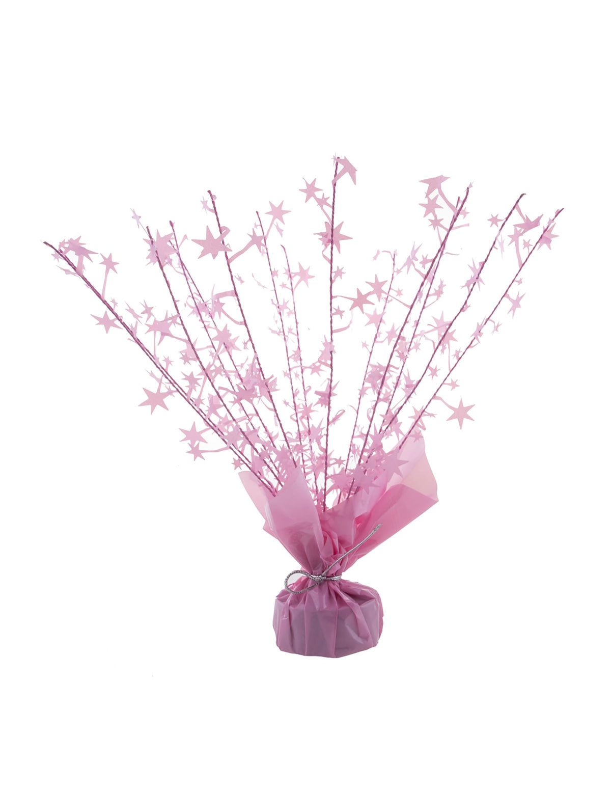 Poids pour ballon hélium étoiles rose