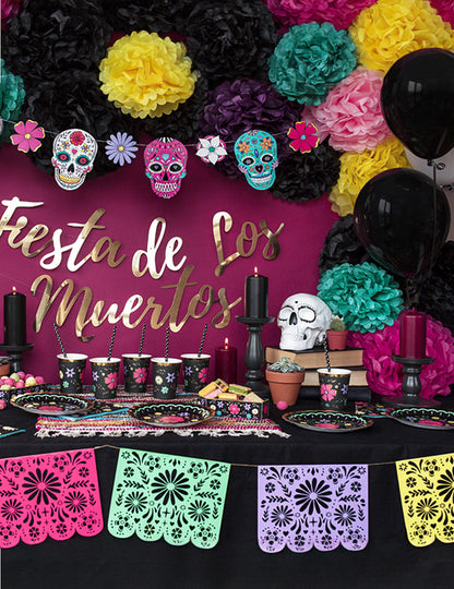 Pompon za objesiti u papiru od fuksije 25 cm