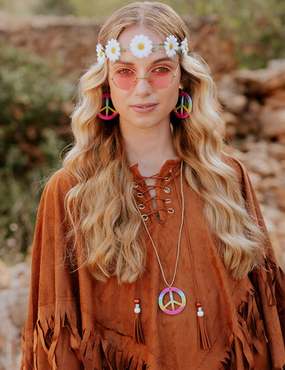 Indijski pončo sa smeđim ženama