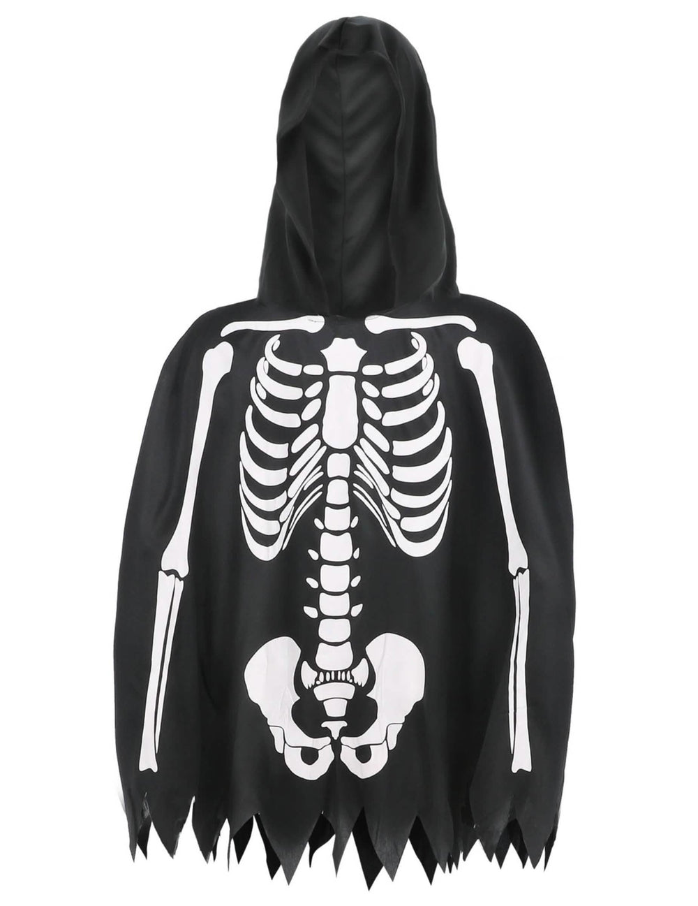Detalj printa ponča sa skeletom za odrasli