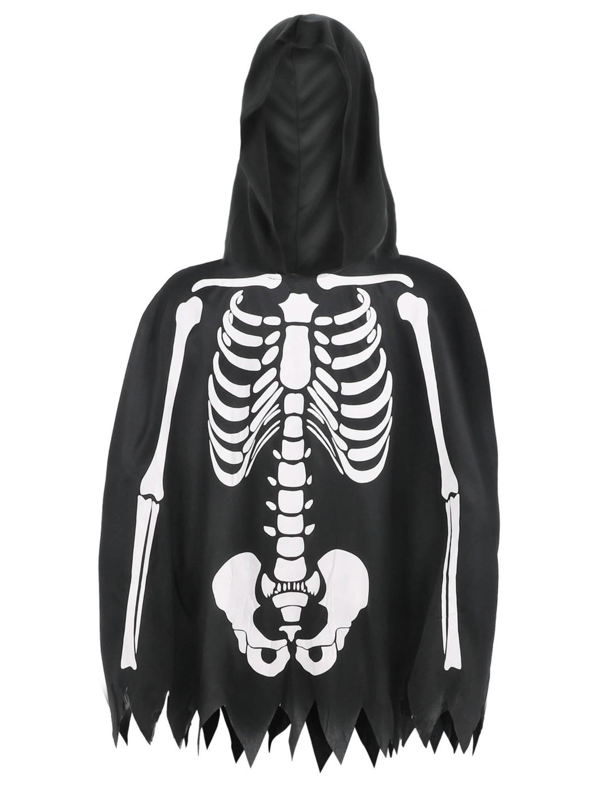 Detalj printa ponča sa skeletom za odrasli