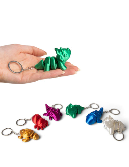 Privjesak za ključeve s malim šarenim životinjama 