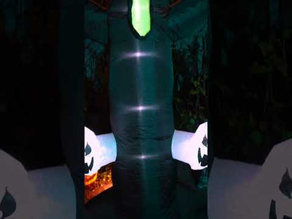 Décoration Gonflable Arbre Maléfique Noir 270 cm