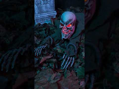 Svjetlosni i zvučni animirani kosturni ukras Noć vještica