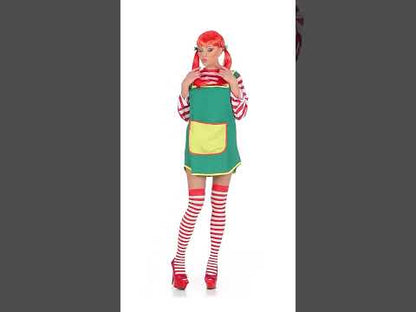 Odrasla crvenokosa djevojka kostim