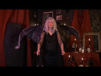 Ailes géantes de corbeau noires adulte