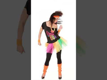 Fluo multicolor tutu kratke žene