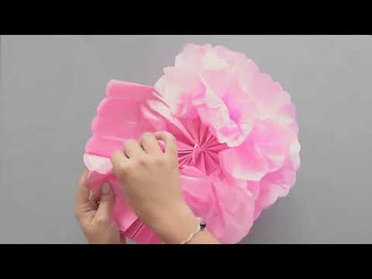 Pompe za objesiti u ružičastom papiru 35 cm