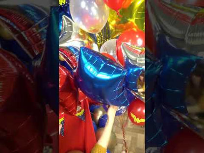 Aluminijska kugla od plave zvijezde 45 cm