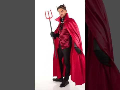 Déguisement comte diabolique rouge homme