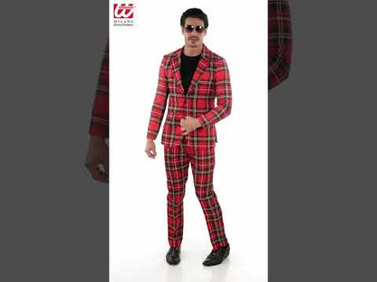 Kostim tiskani tartanski škotski veličina odraslih