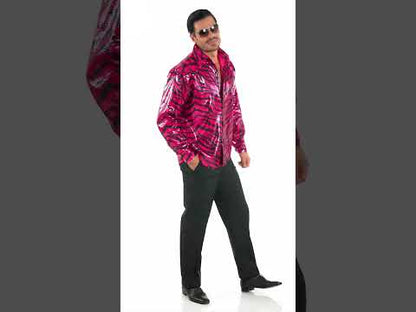 Muška košulja s ružičastim tigrama