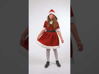 Božićni kostim majke s kapuljačom za djevojčice