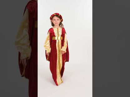 Srednjovjekovna kraljica djevojka kostim