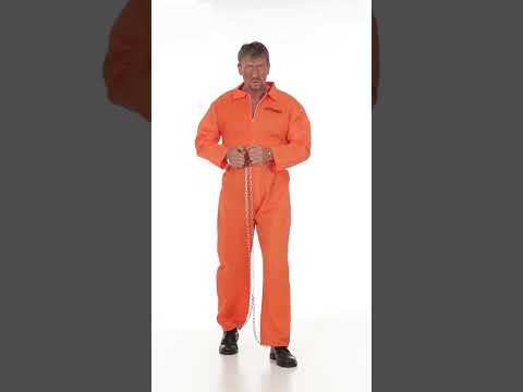 Déguisement prisonnier orange homme