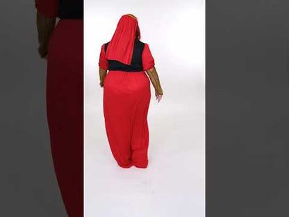 Žena velike srednjovjekovne crvene veličine žena