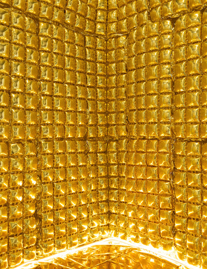 Zlatna balon zavjesa 55 x 110 cm