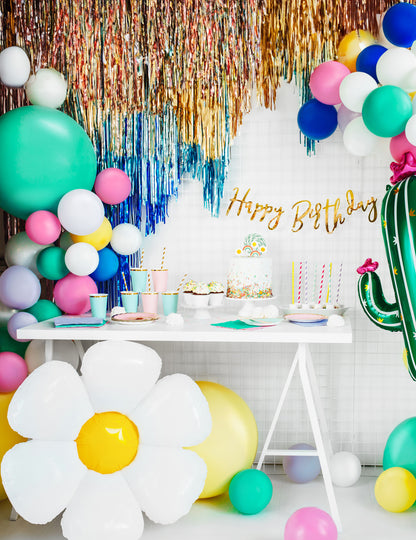 Rideau de fils bleu nuit métallisé 90 x 250 cm