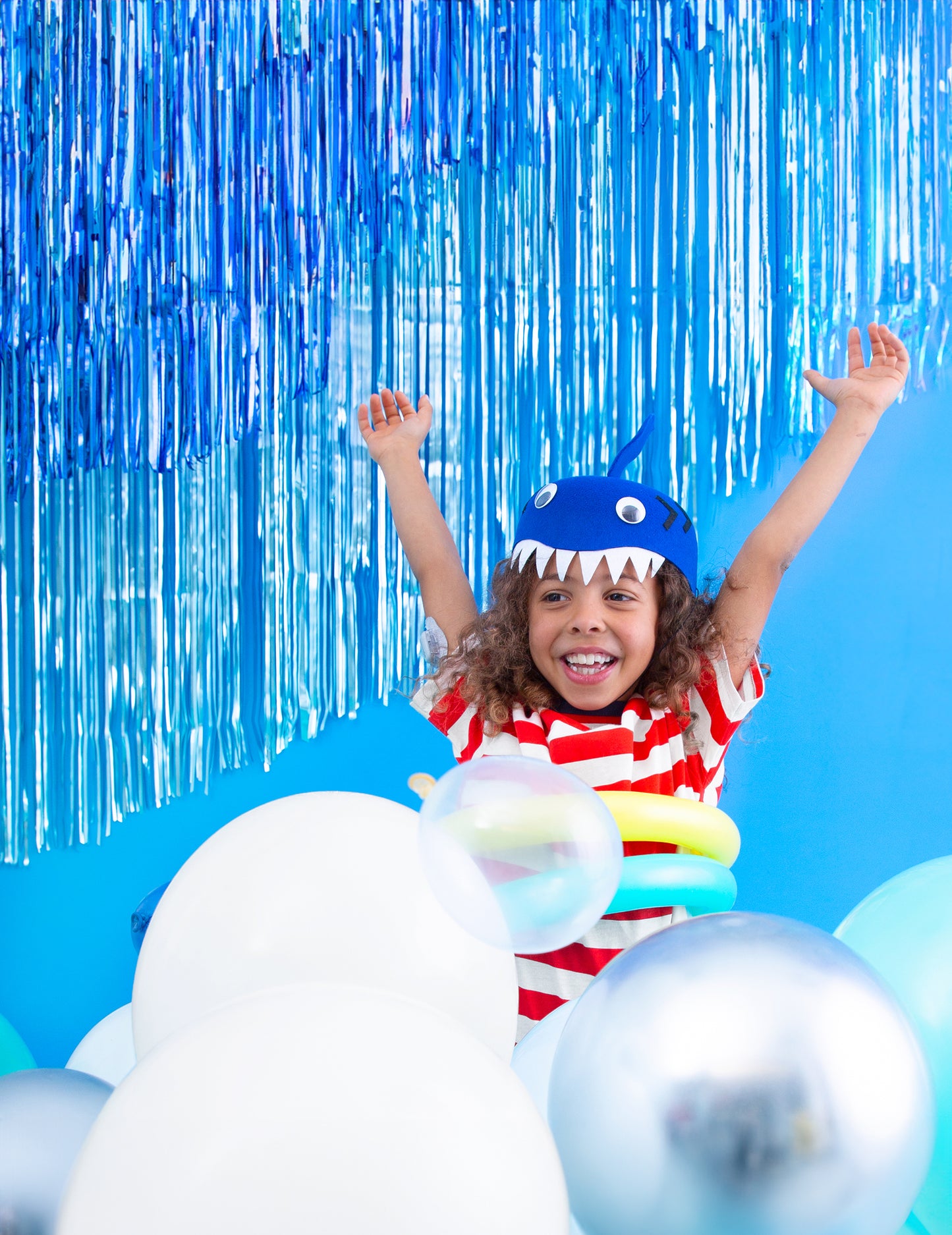 Rideau de fils bleu nuit métallisé 90 x 250 cm