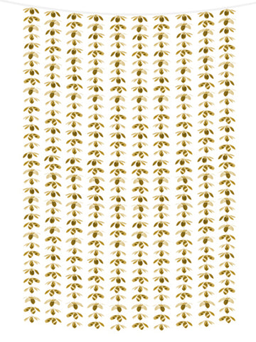 Zlatna aluminijska cvjetna zavjesa 100 x 210 cm za vjenčanje