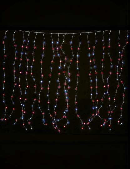 Višebojna svjetla zavjesa 1,7 x 0,5 m 90 LED